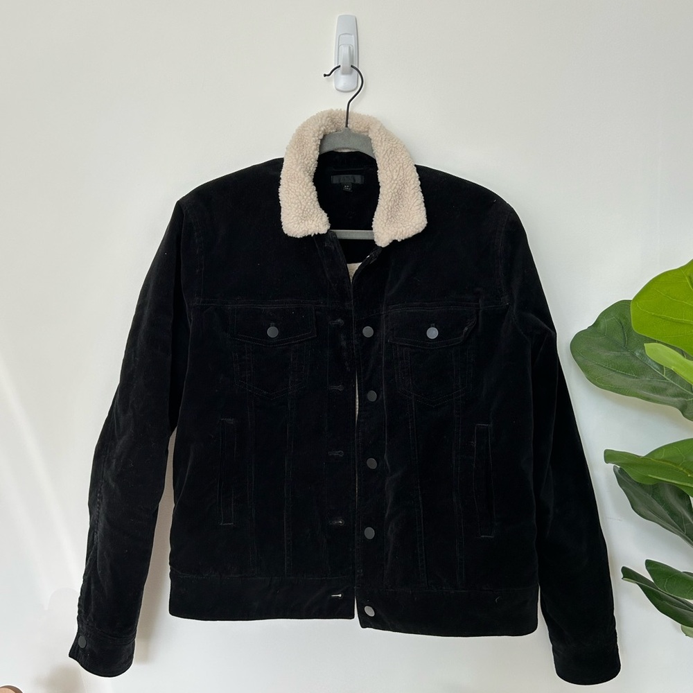 ATM Women's Black Sherpa-Lined Jacket S